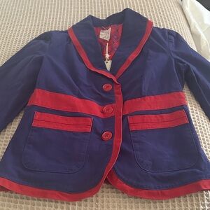 Tulle Navy and Red Blazer